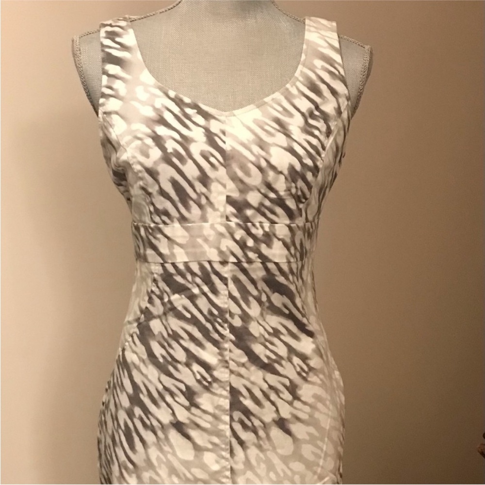 Anne Klein Black and White Patterned Dress